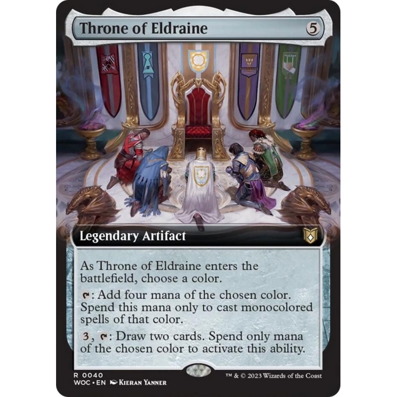 Throne of Eldraine (Extended Art) [Wilds of Eldraine Commander]