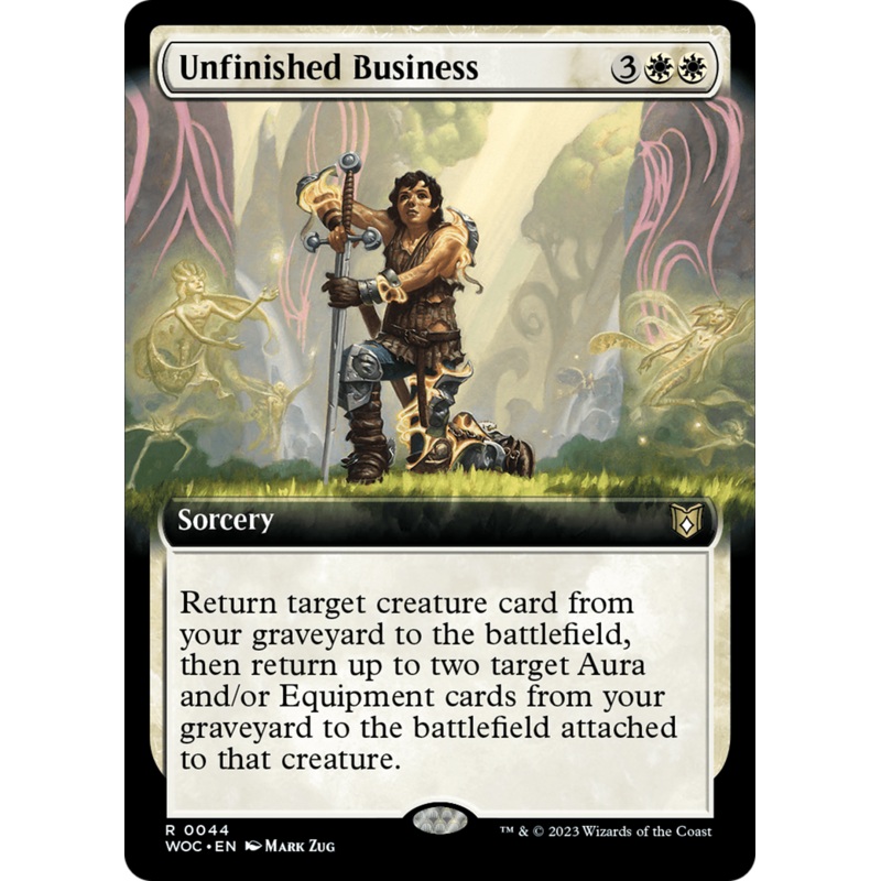 Unfinished Business (Extended Art) [Wilds of Eldraine Commander]