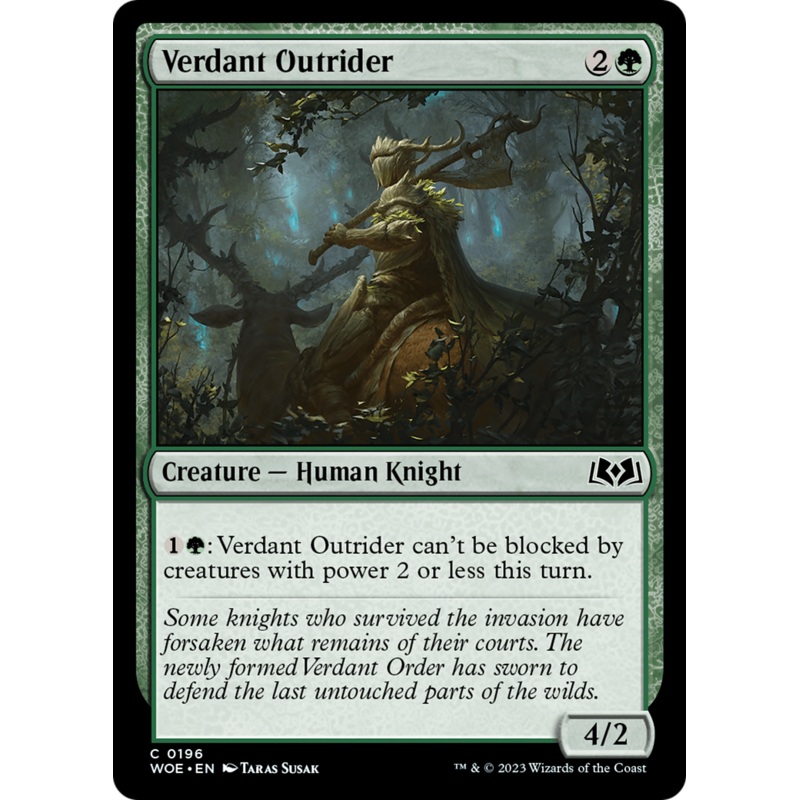 Verdant Outrider [Wilds of Eldraine]