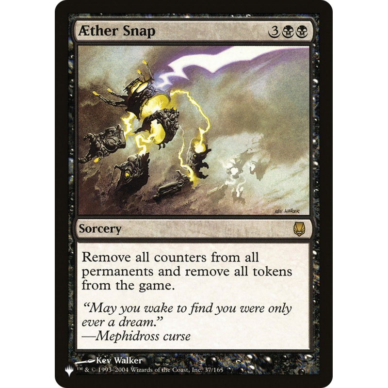 Aether Snap [The List]