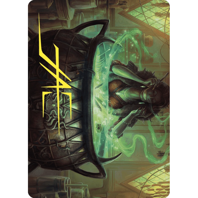 Agatha's Soul Cauldron Art Card (Gold-Stamped Signature) [Wilds of Eldraine Art Series]