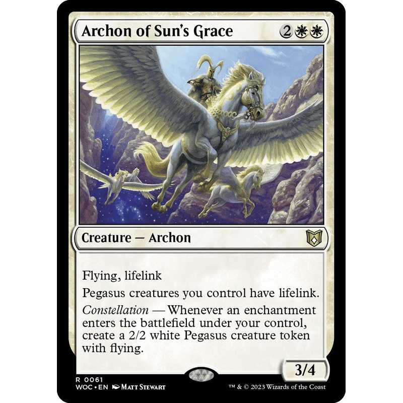 Archon of Sun's Grace [Wilds of Eldraine Commander]
