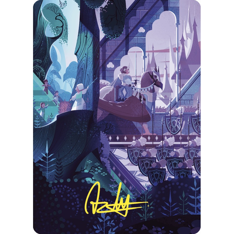 As Foretold Art Card (Gold-Stamped Signature) [Wilds of Eldraine Art Series]