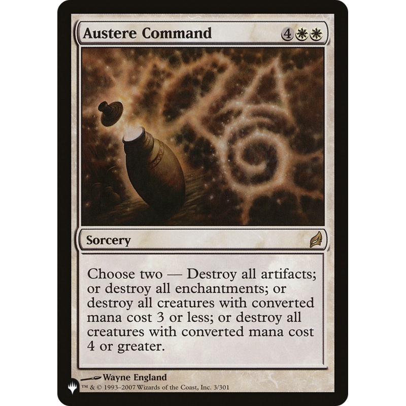 Austere Command [The List]