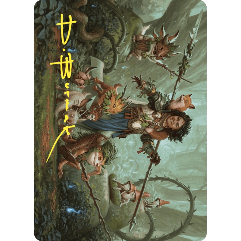 Ellivere of the Wild Court Art Card (Gold-Stamped Signature) [Wilds of Eldraine Art Series]