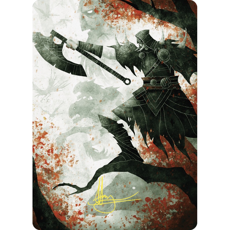 Garruk's Uprising Art Card (Gold-Stamped Signature) [Wilds of Eldraine Art Series]