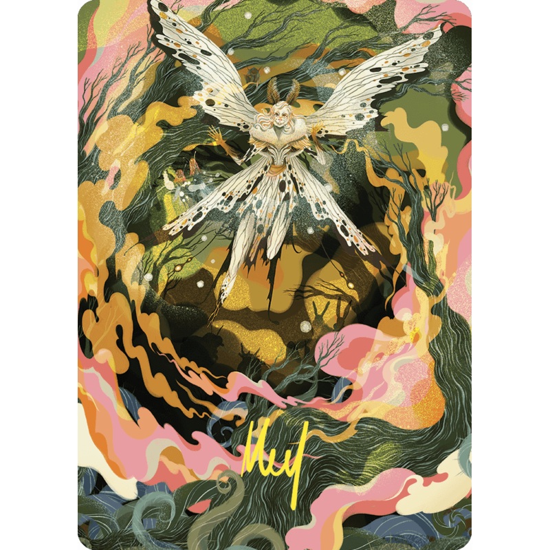 Greater Auramancy Art Card (Gold-Stamped Signature) [Wilds of Eldraine Art Series]