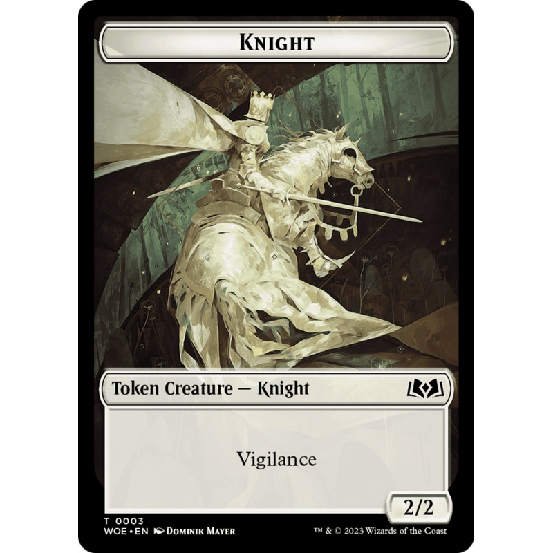 Knight Token [Wilds of Eldraine Tokens]