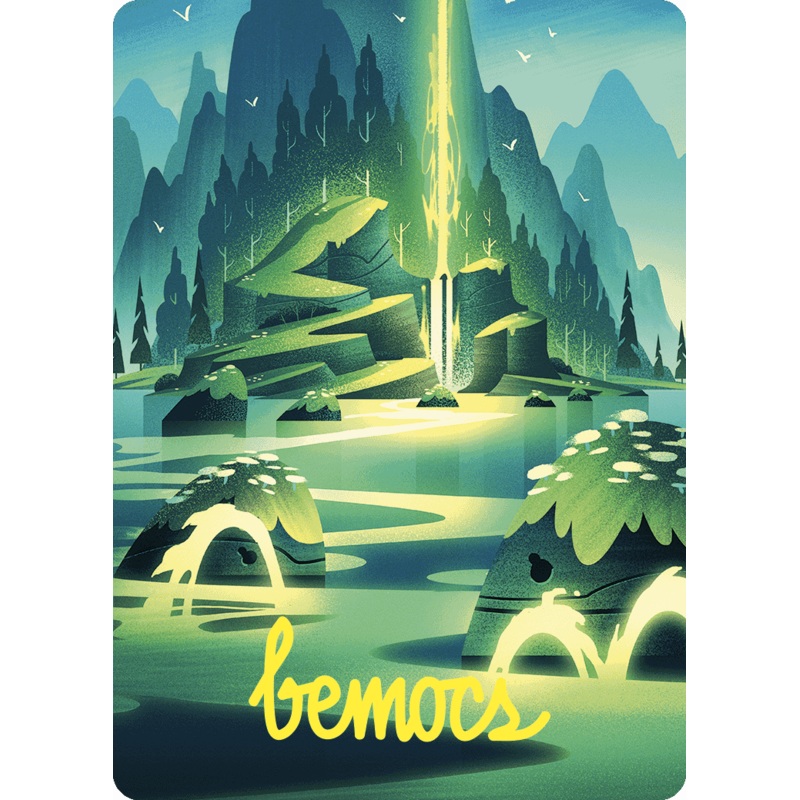 Leyline of Abundance Art Card (Gold-Stamped Signature) [Wilds of Eldraine Art Series]