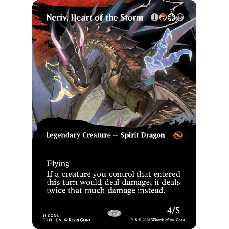 Neriv, Heart of the Storm (Borderless) [Tarkir: Dragonstorm]