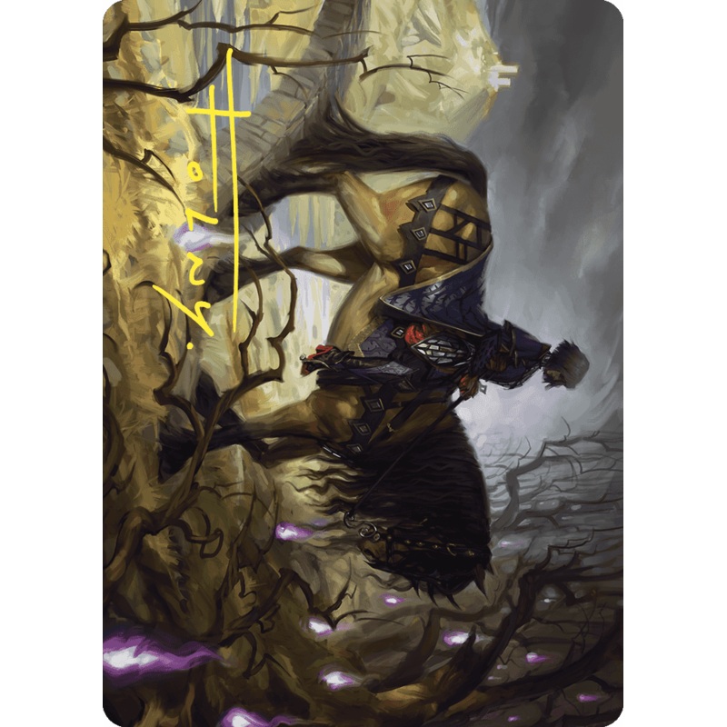 Rowan's Grim Search Art Card (Gold-Stamped Signature) [Wilds of Eldraine Art Series]