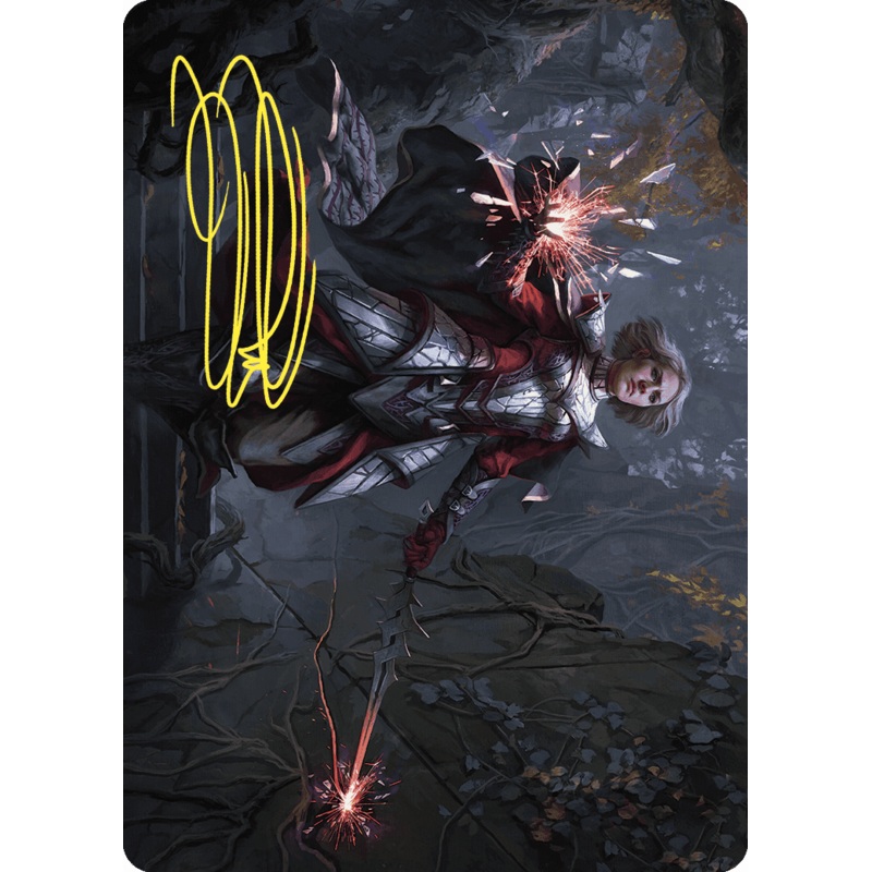 Rowan, Scion of War Art Card (31/81) (Gold-Stamped Signature) [Wilds of Eldraine Art Series]
