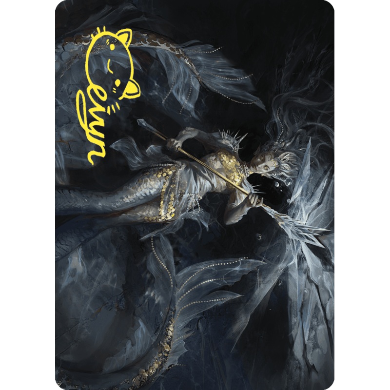 Sharae of Numbing Depths Art Card (Gold-Stamped Signature) [Wilds of Eldraine Art Series]