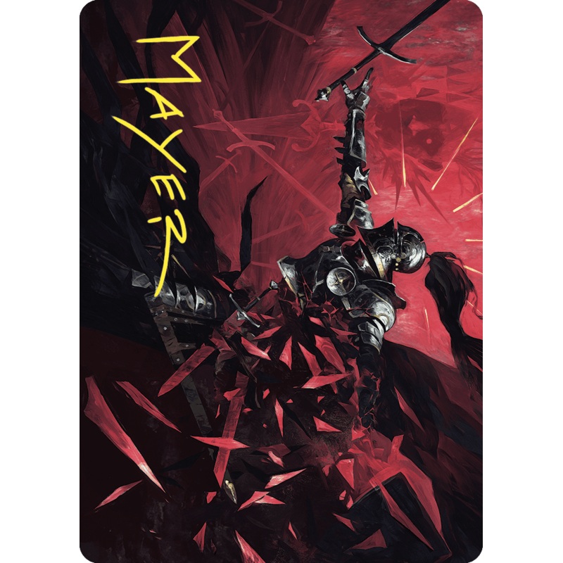 Shatter the Oath Art Card (Gold-Stamped Signature) [Wilds of Eldraine Art Series]