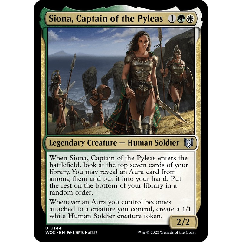 Siona, Captain of the Pyleas [Wilds of Eldraine Commander]