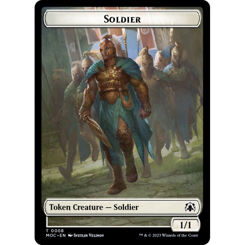 Soldier // Insect Double-Sided Token [March of the Machine Commander Tokens]