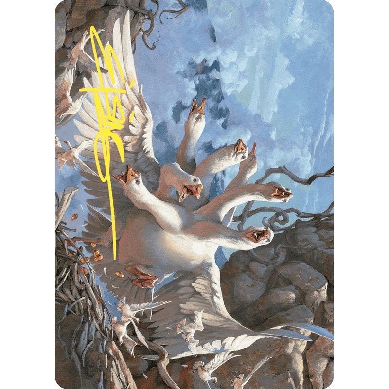 The Goose Mother Art Card (Gold-Stamped Signature) [Wilds of Eldraine Art Series]