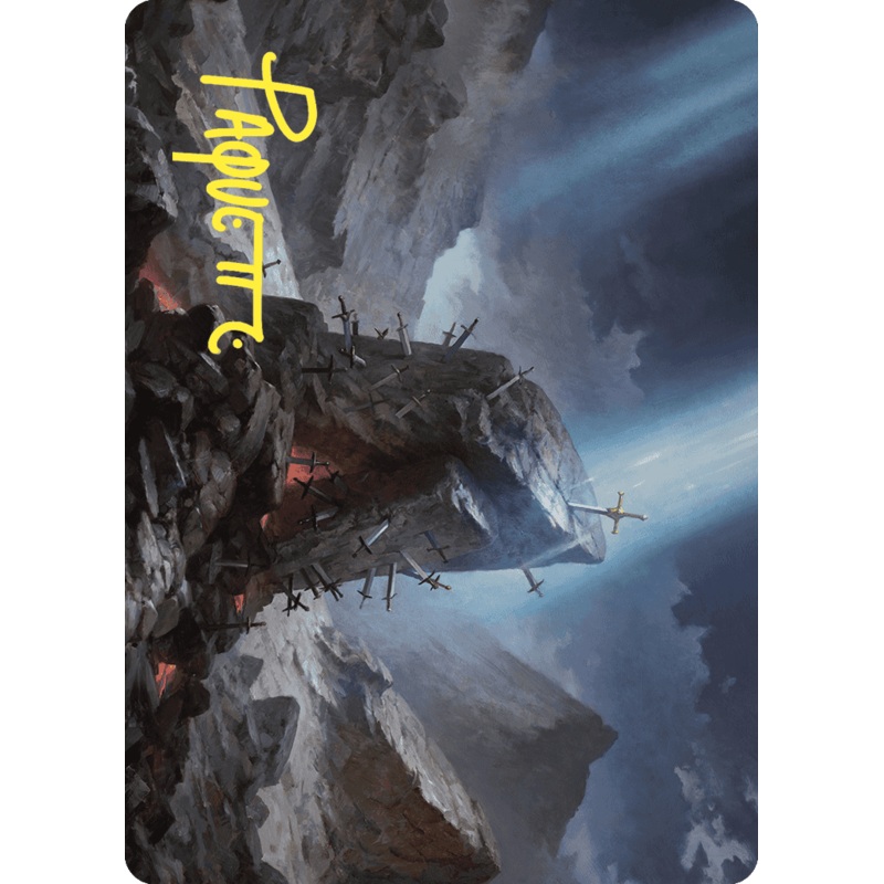The Irencrag Art Card (Gold-Stamped Signature) [Wilds of Eldraine Art Series]