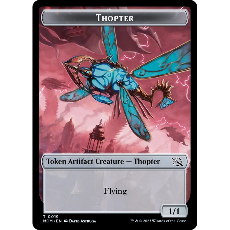 Thopter // Beast Double-Sided Token [March of the Machine Commander Tokens]