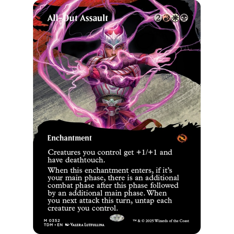 All-Out Assault (Borderless) [Tarkir: Dragonstorm]