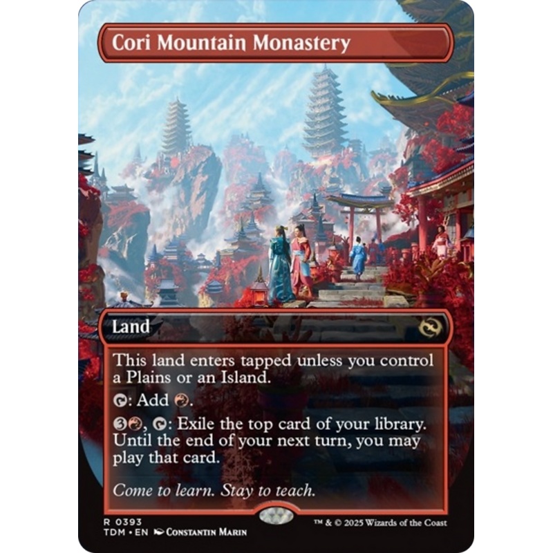 Cori Mountain Monastery (Borderless) [Tarkir: Dragonstorm]