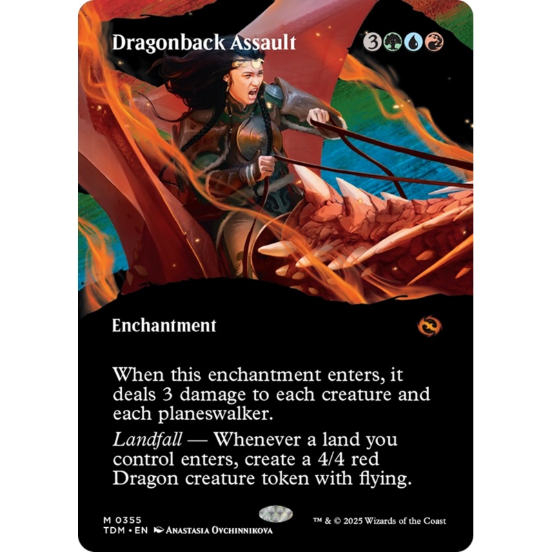 Dragonback Assault (Borderless) [Tarkir: Dragonstorm]