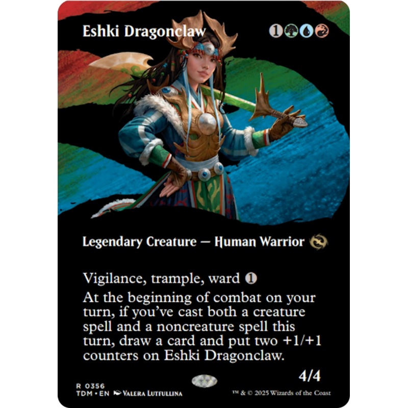 Eshki Dragonclaw (Borderless) [Tarkir: Dragonstorm]