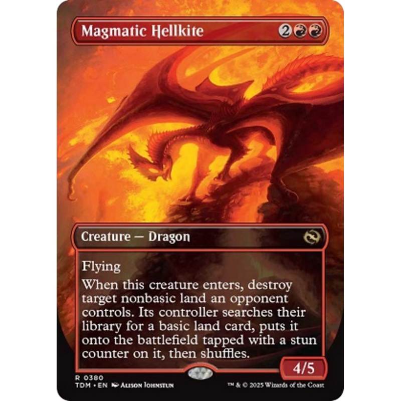 Magmatic Hellkite (Borderless) [Tarkir: Dragonstorm]