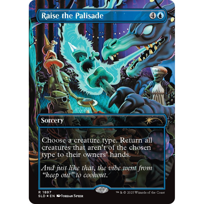 Raise the Palisade (Double Rainbow Foil) [Secret Lair Drop Series]