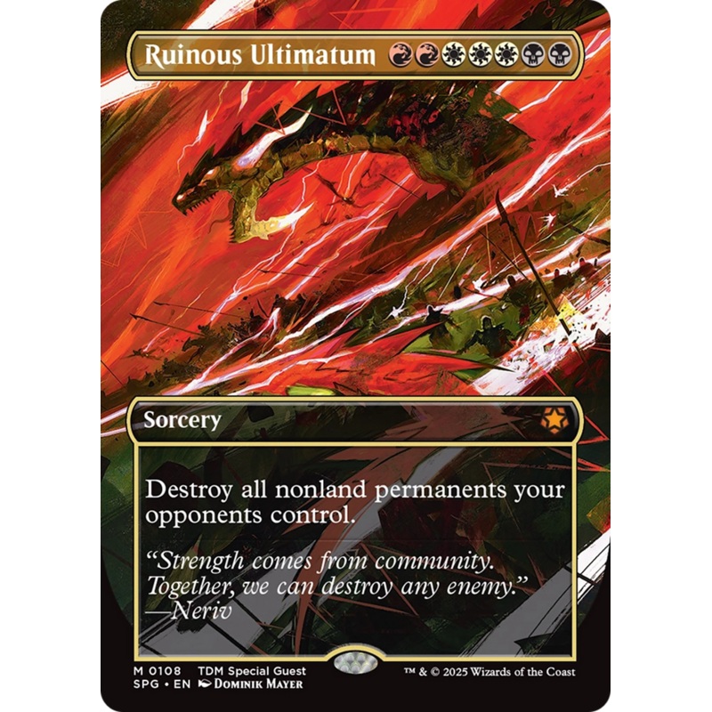 Ruinous Ultimatum (Borderless) [Tarkir: Dragonstorm Special Guests]