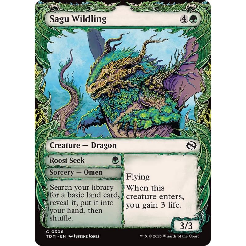 Sagu Wildling (Showcase) [Tarkir: Dragonstorm]