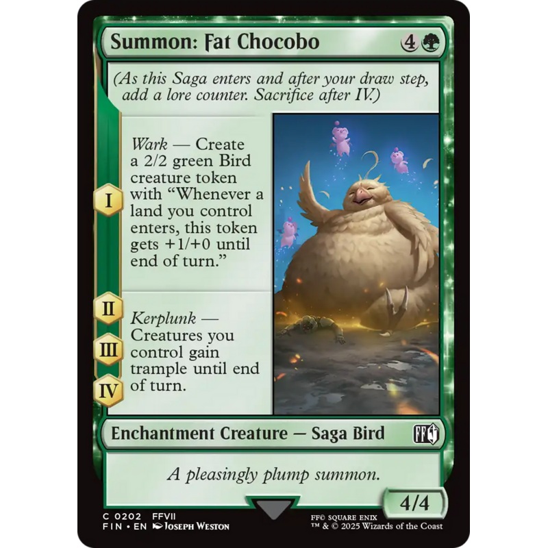Summon: Fat Chocobo [FINAL FANTASY]