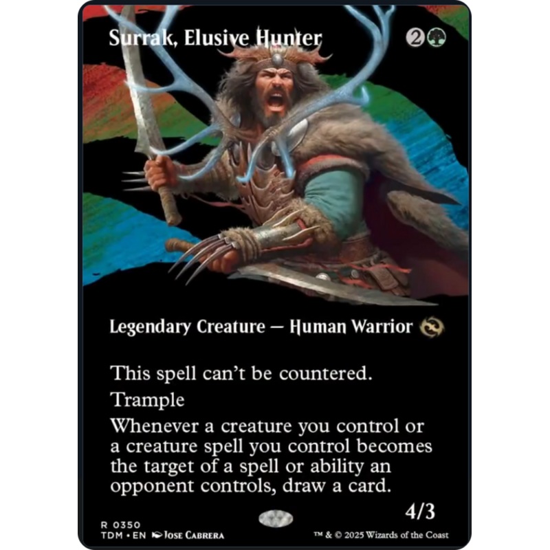 Surrak, Elusive Hunter (Borderless) [Tarkir: Dragonstorm]
