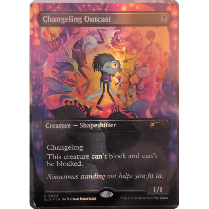 Changeling Outcast (Rainbow Foil) [Secret Lair Drop Series]