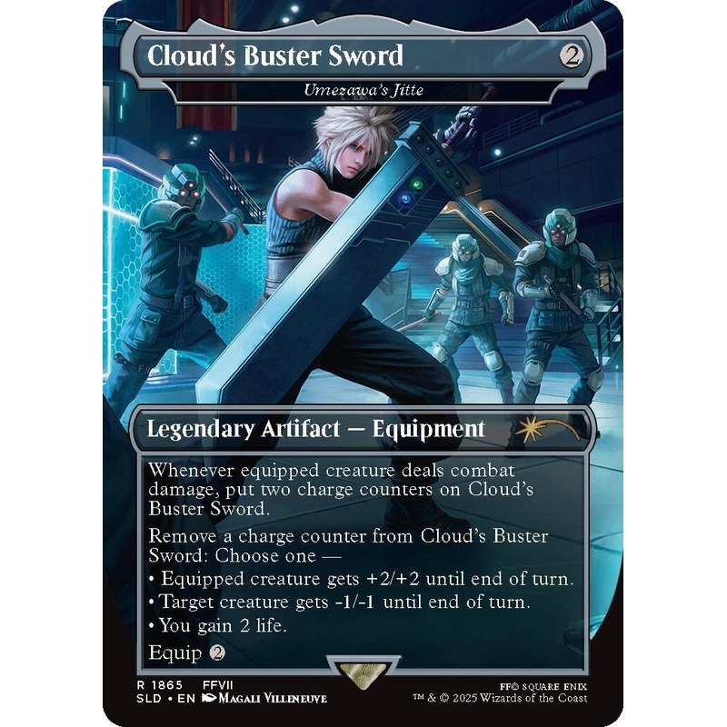 Cloud's Buster Sword - Umezawa's Jitte [Secret Lair Drop Series]