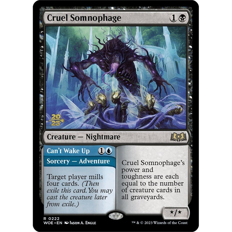 Cruel Somnophage // Can't Wake Up [Wilds of Eldraine Prerelease Promos]
