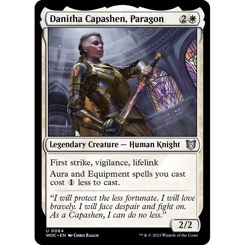 Danitha Capashen, Paragon [Wilds of Eldraine Commander]