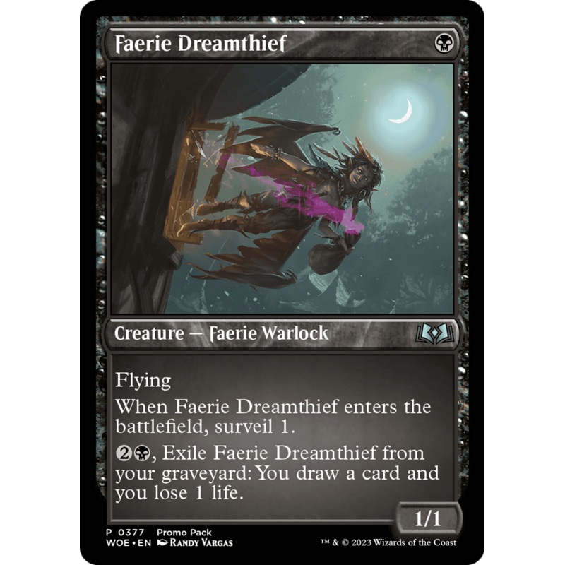 Faerie Dreamthief (Promo Pack) [Wilds of Eldraine Promos]