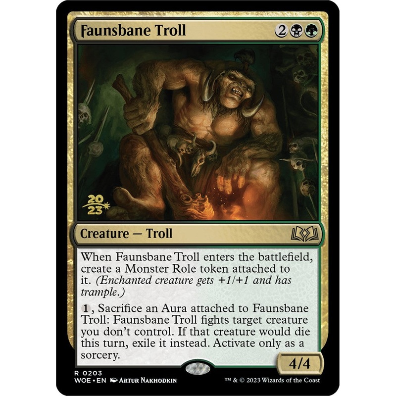 Faunsbane Troll [Wilds of Eldraine Prerelease Promos]
