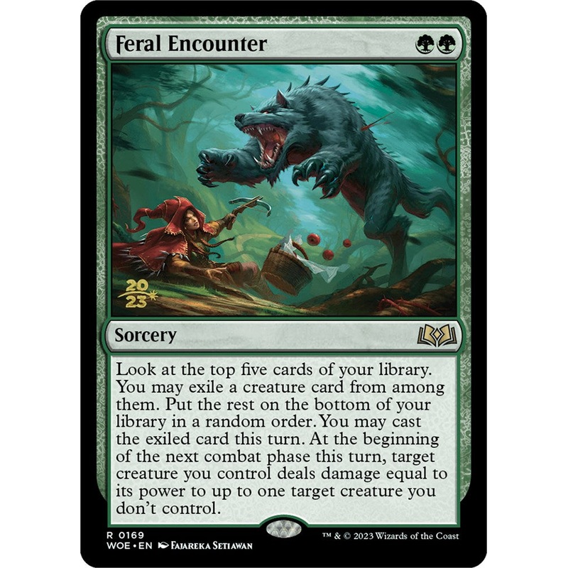 Feral Encounter [Wilds of Eldraine Prerelease Promos]