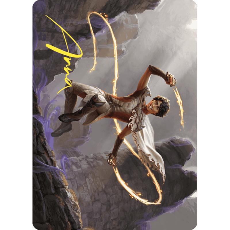 Kellan, the Fae-Blooded Art Card (Gold-Stamped Signature) [Wilds of Eldraine Art Series]