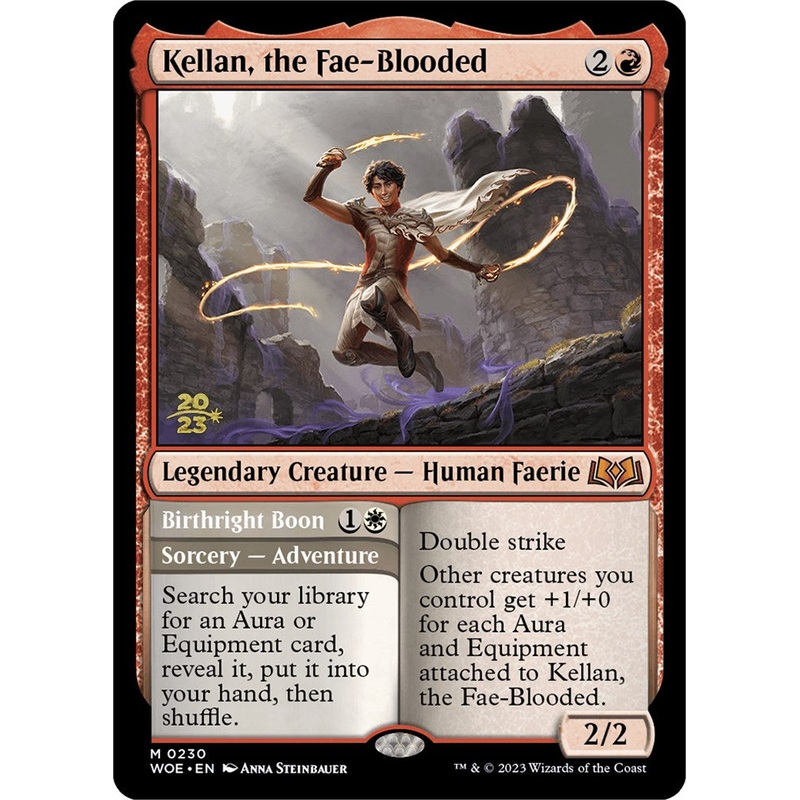 Kellan, the Fae-Blooded [Wilds of Eldraine Prerelease Promos]