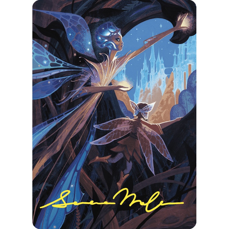 Kindred Discovery Art Card (Gold-Stamped Signature) [Wilds of Eldraine Art Series]