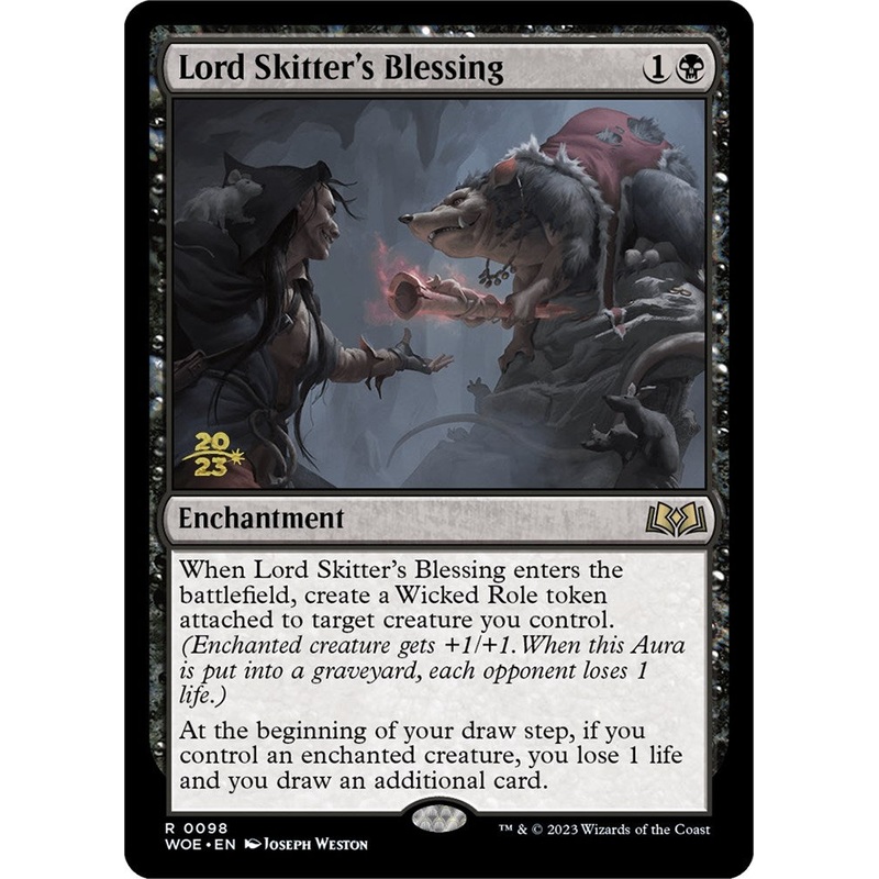 Lord Skitter's Blessing [Wilds of Eldraine Prerelease Promos]