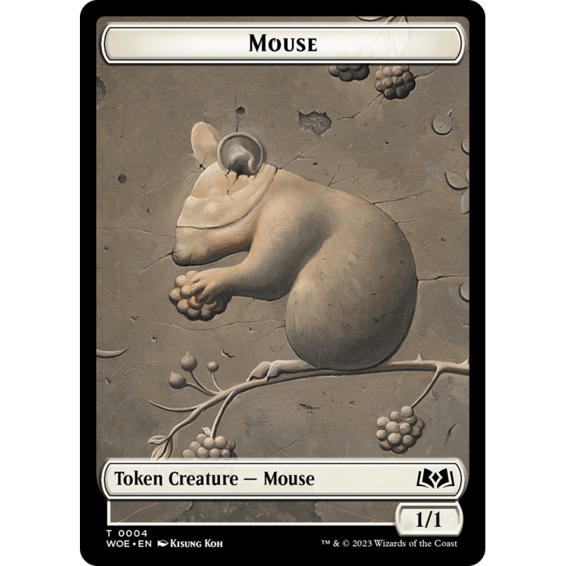 Mouse // Food (0010) Double-Sided Token [Wilds of Eldraine Tokens]