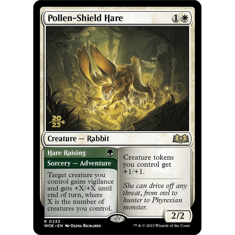 Pollen-Shield Hare // Hare Raising [Wilds of Eldraine Prerelease Promos]