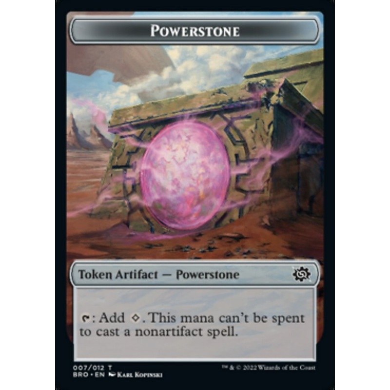 Powerstone // Elemental Double-Sided Token [The Brothers' War Tokens]