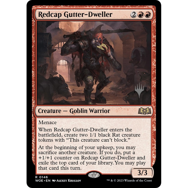 Redcap Gutter-Dweller (Promo Pack) [Wilds of Eldraine Promos]