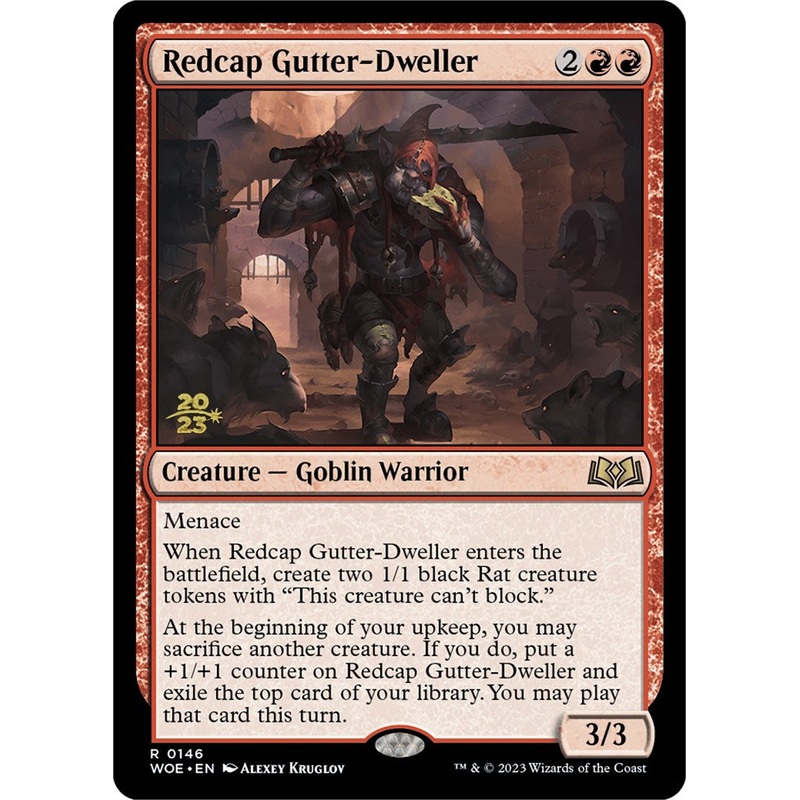 Redcap Gutter-Dweller [Wilds of Eldraine Prerelease Promos]