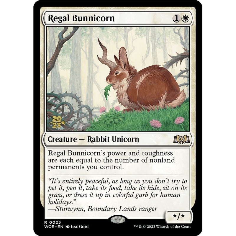 Regal Bunnicorn [Wilds of Eldraine Prerelease Promos]